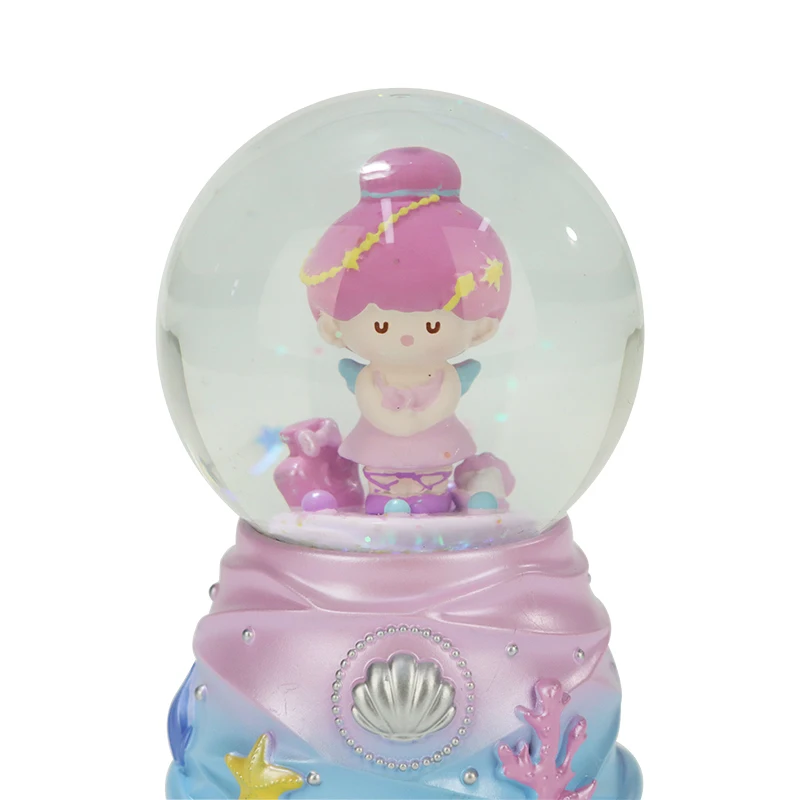 New Custom Resin Craft Snow Globe Glitter Snowball/Water Globe for Kids Gift cute girl snwo globe Home Decor souvenir gift