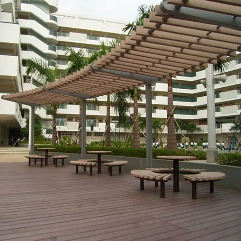 Senbao wpc modern pergola wooden pergola gazebo louvered roof pergola kits cheap outdoor gazebo