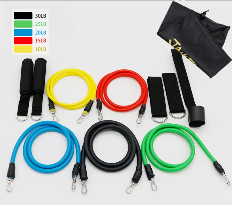 Fitness Resistance Tubes 11 pcs set body trainer