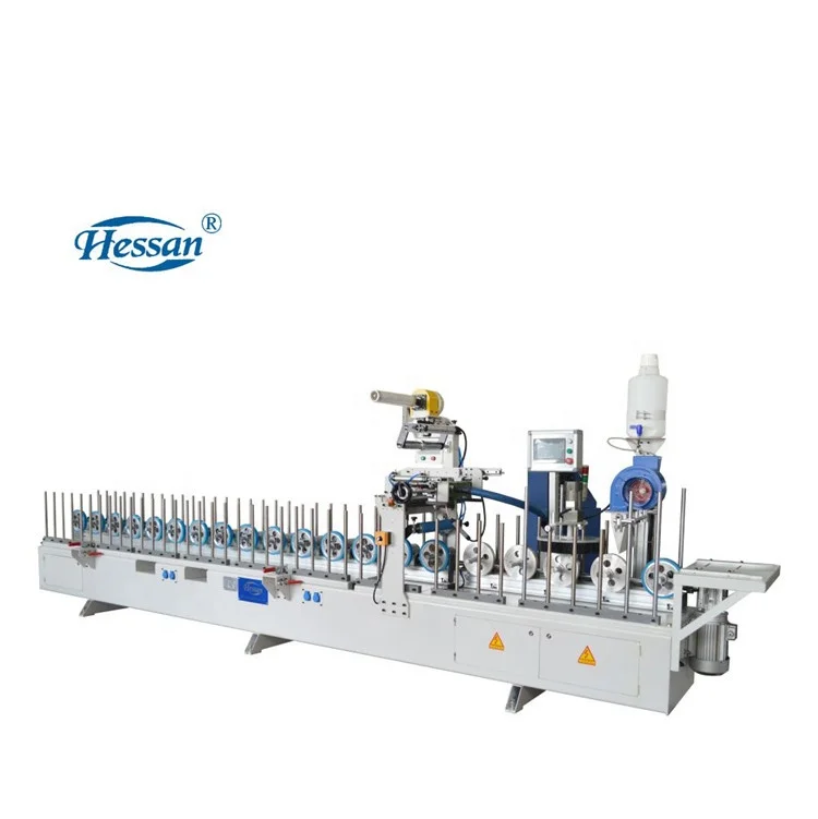 Hessan Guangzhou Woodworking Wrapping Machine For Making Door Frame Paper PVC Film And Wood Profile Wrapping Machine