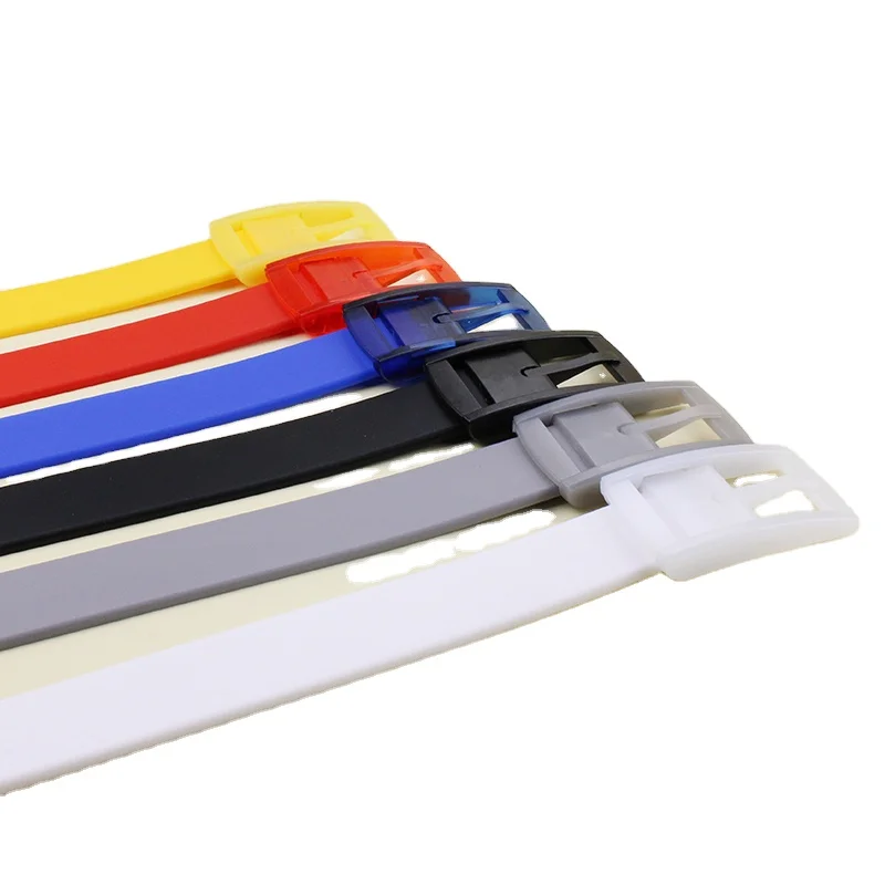 Customization color silicone golf belt diving plastic belt