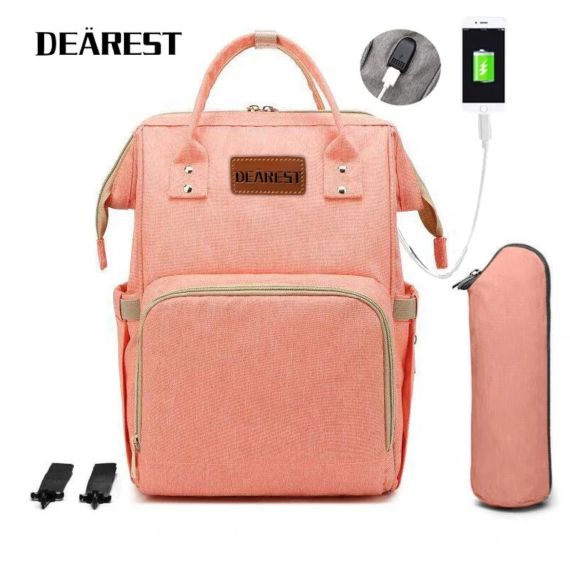 Dearest Baby Diaper Bag Backpack With Changing Station Mommy Bag