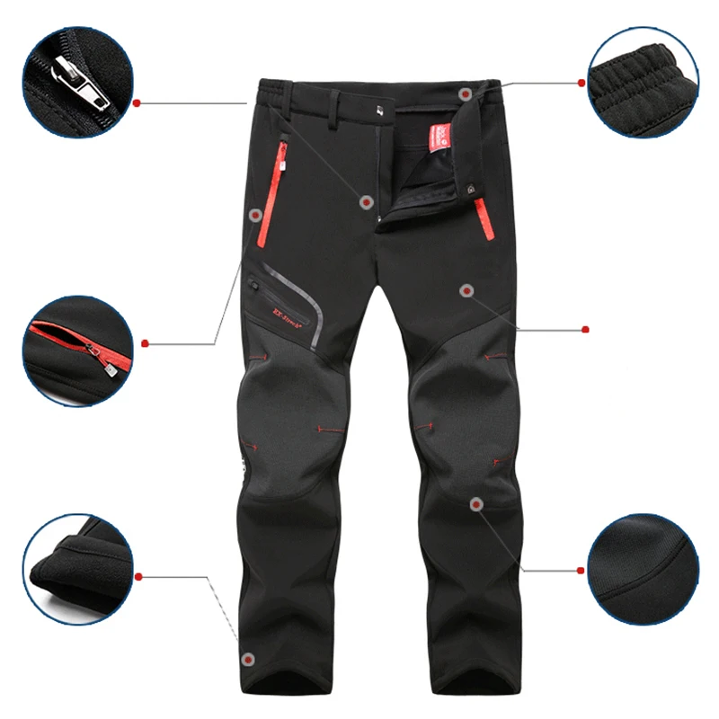 LH Men Waterproof Rib Stop Tactical Pants Hiking Fans Combat Pant Outdoor Hiking Hunting Multi Pockets Cargo Worker Pant