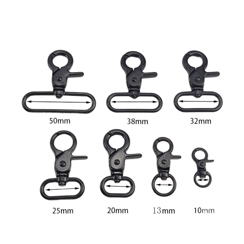 Great for Women 2-Inch Zinc Alloy Hardware Hook with 50mm Leather Bag Hanging Buckle Metal Clasp for Luggage Use