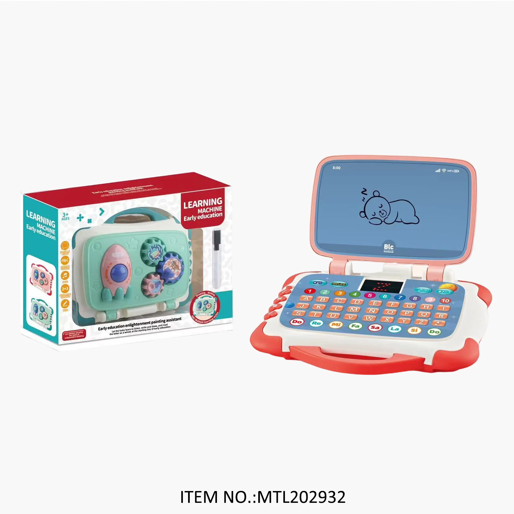 Preschool Electronic Learning Machines Tablet Plastic Laptop Toy Baby Computer Toy Education Toys For Baby