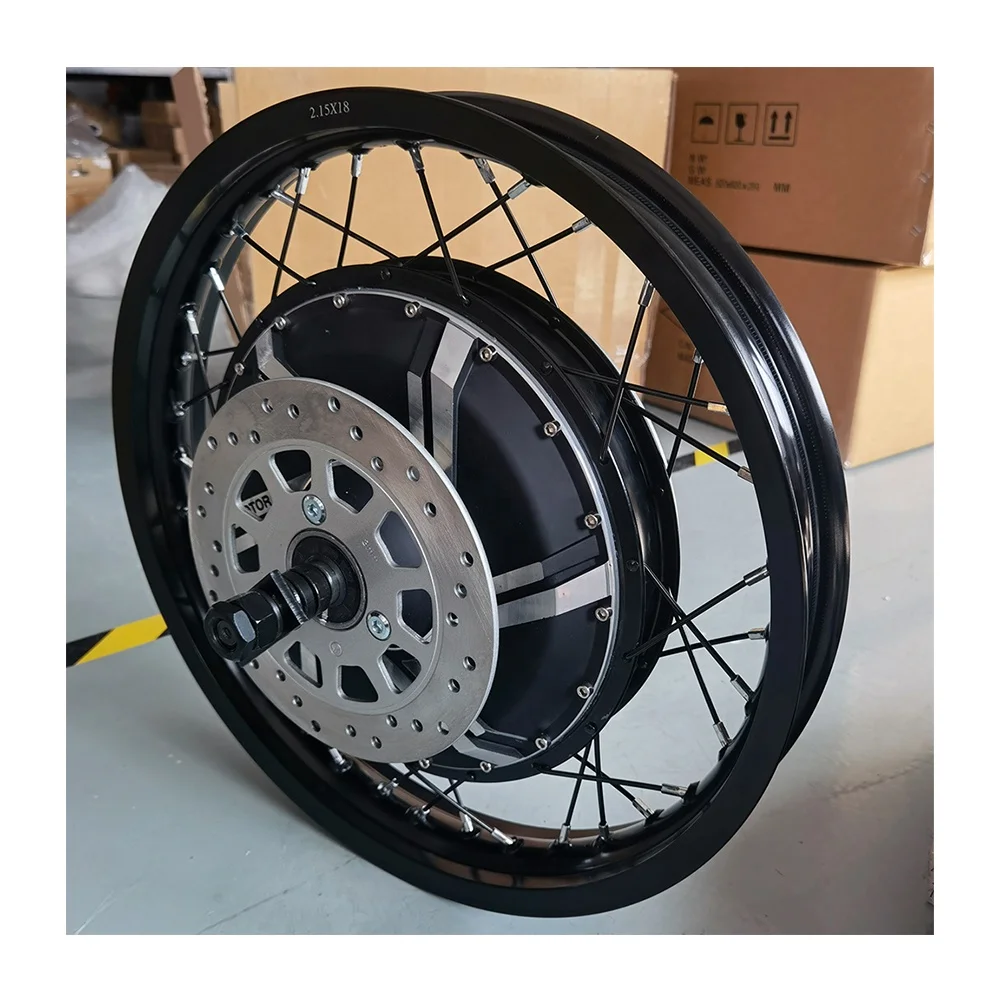 QS273 8000W 12000W 50H Electric Motorcycle Spoke Hub Motor V3 Type 200mm Drop Out