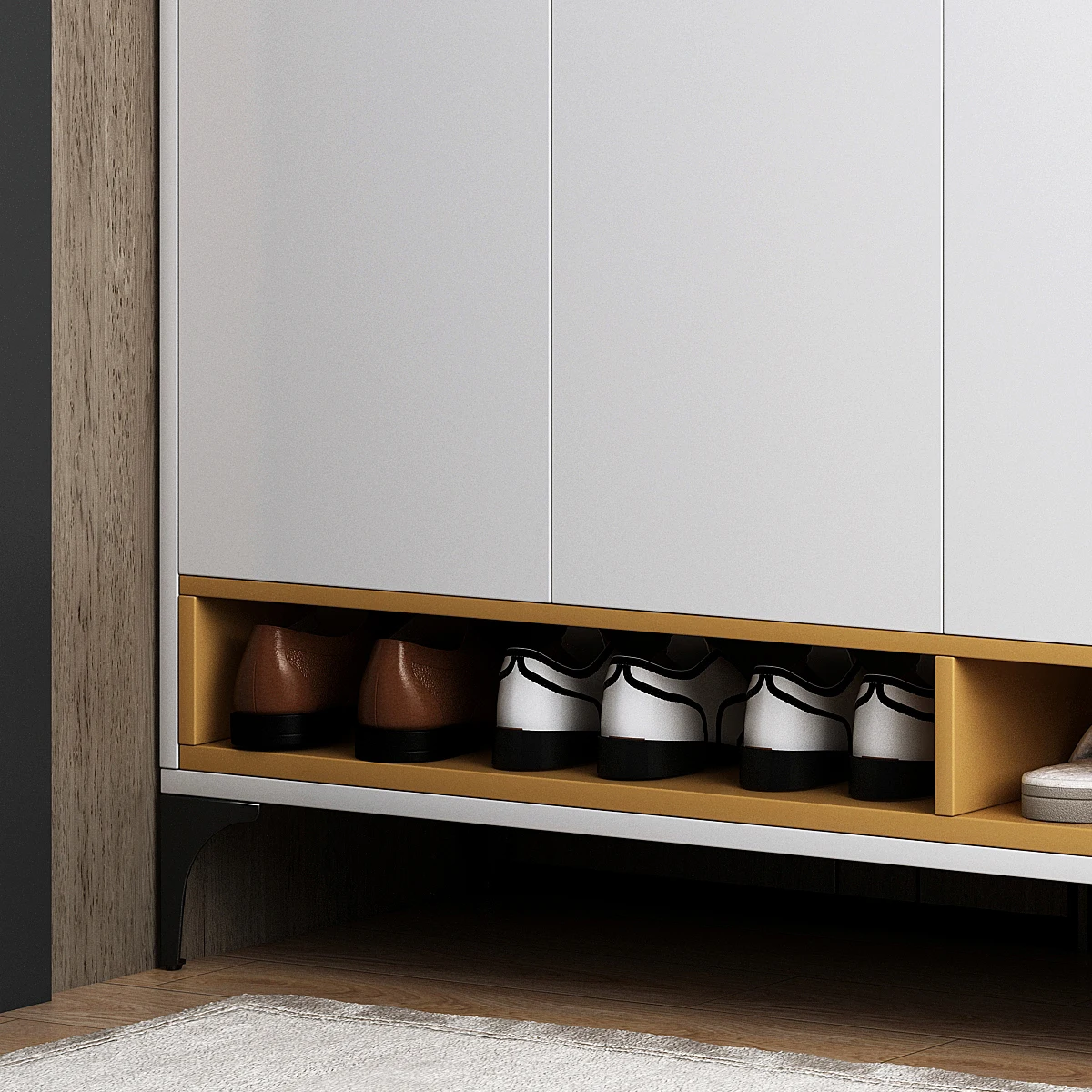 2022 Tipping shoe storage cabinet shoe rock cabinet that can add lots of shoes vertical cabinets