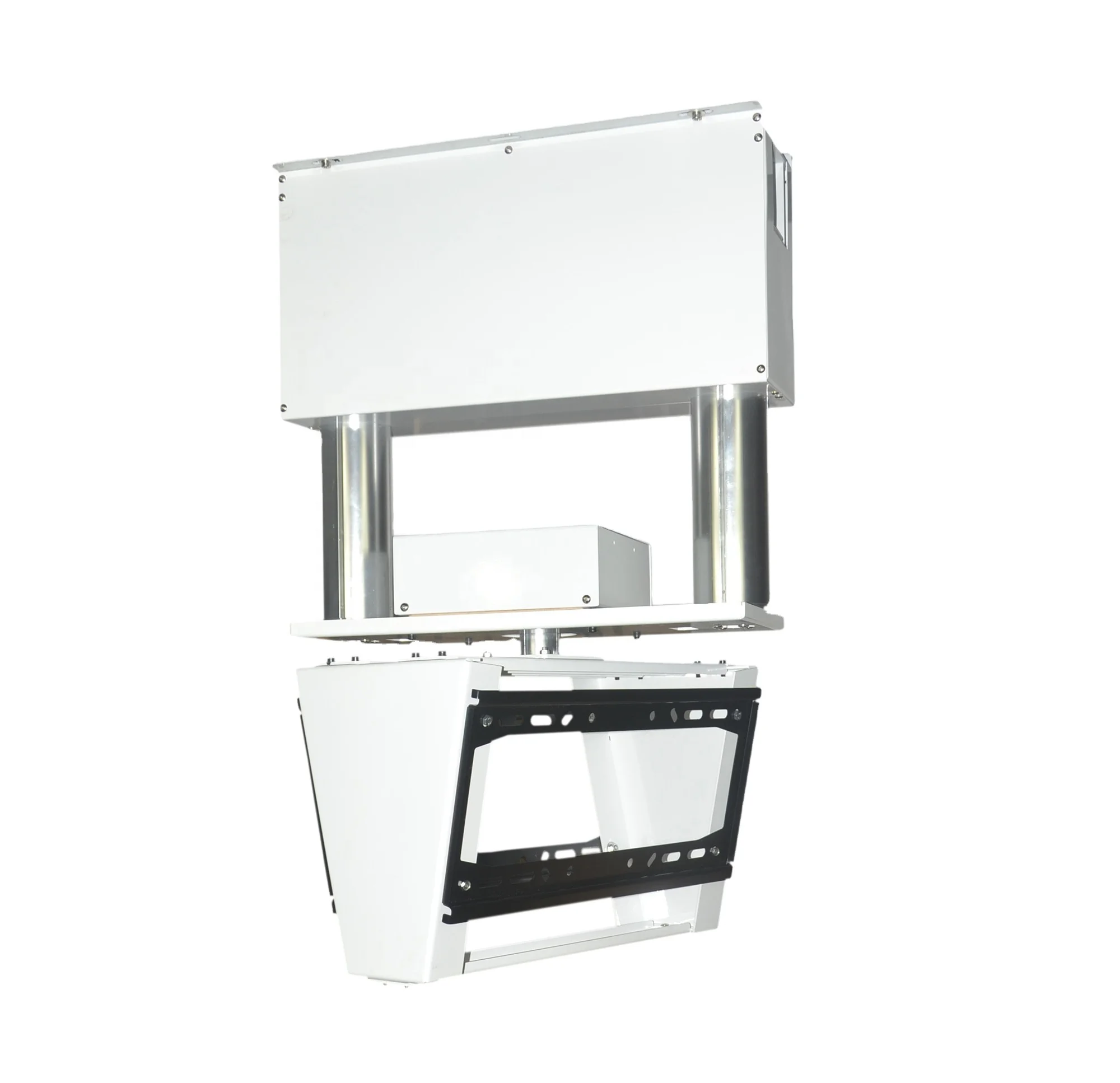 Умный дом 360 градусов Поворот потолок ТВ лифт для двойной плоской панели телескопическое тв крепление моторизованный потолок тв крепление