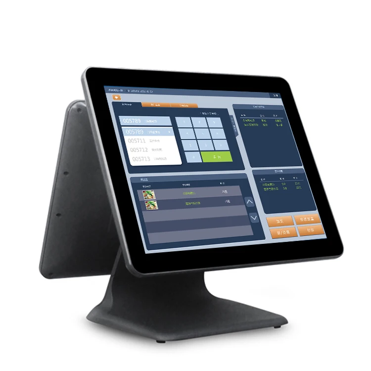 Window Touch Dual screen All In One POS machine For Supermarket