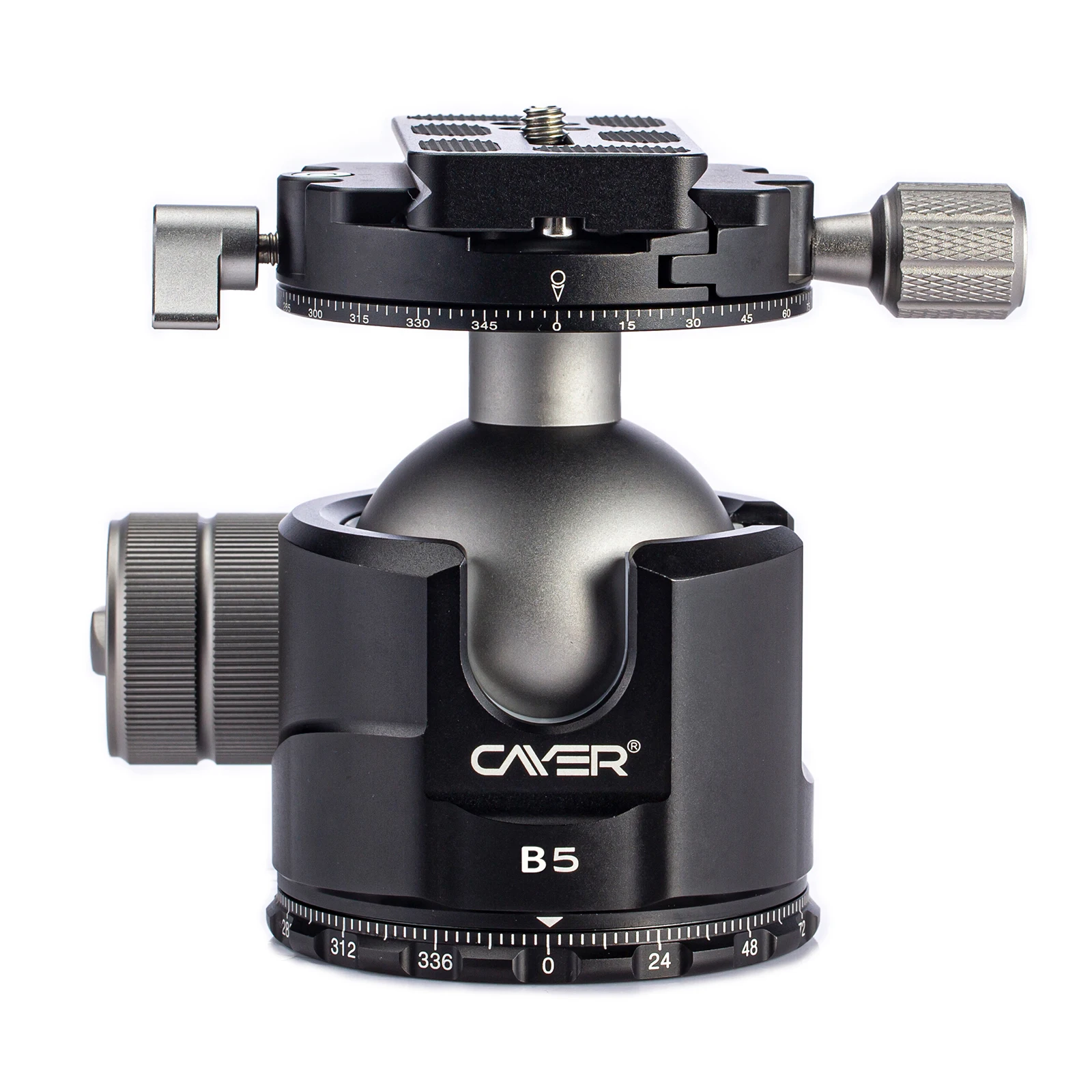 Cayer B5 54 мм алюминиевый Профессиональный 360 панорамный штатив с шаровой головкой для камеры, 15 кг нагрузки шаровой головки