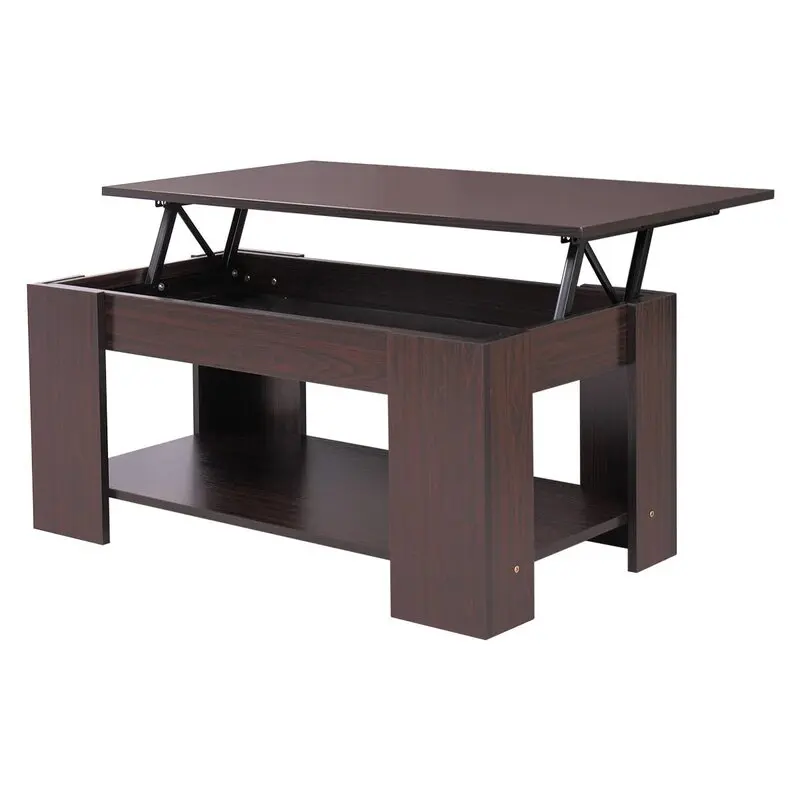 flat pack living room wood lift up coffee table set