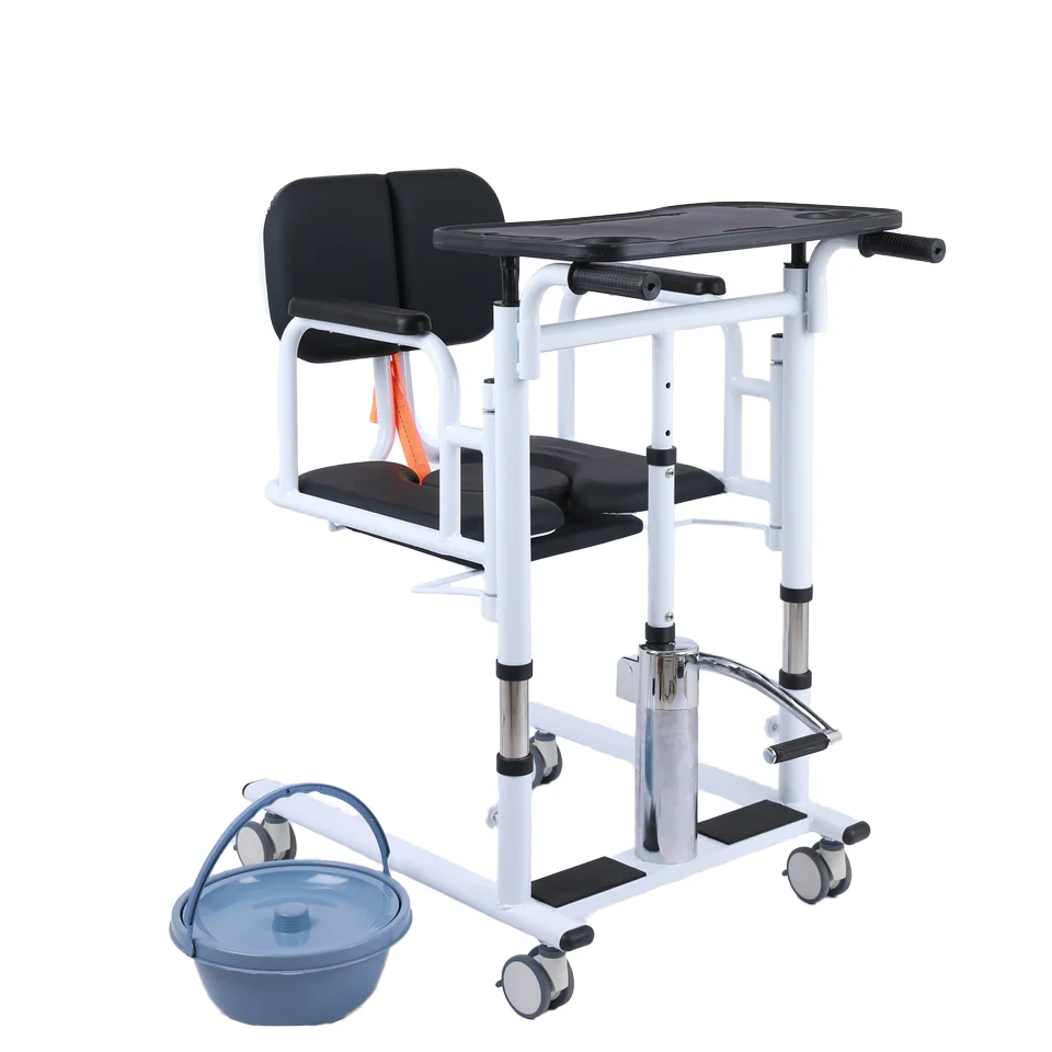 elderly patient transfer lift handicapped wheelchair elderly bathing chair shower toilet commode chair with wheels