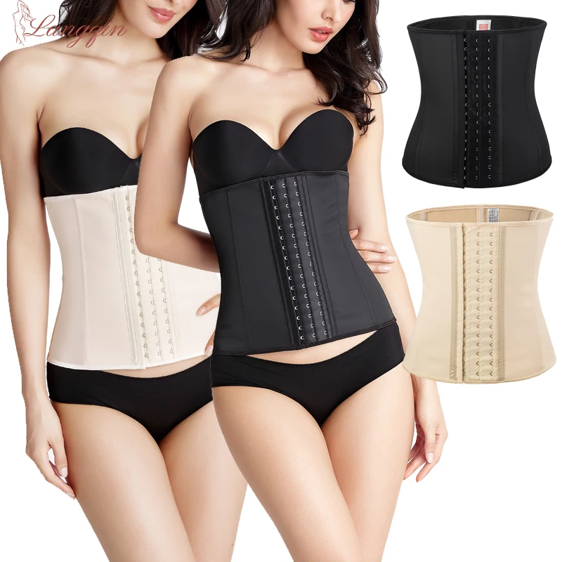 Регулируемый поддерживающий пояс для талии LANGQIN fajas Colombia латексные крючки корсет коррекции фигуры Женский похудения