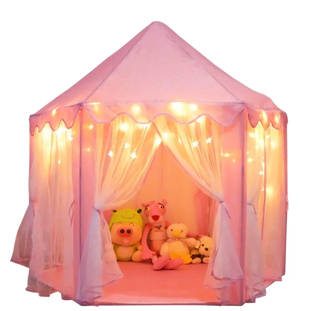 Acome High Quality Princess House Toy Tent Kids Castle Playhouse For Children Indoor Outdoor Games