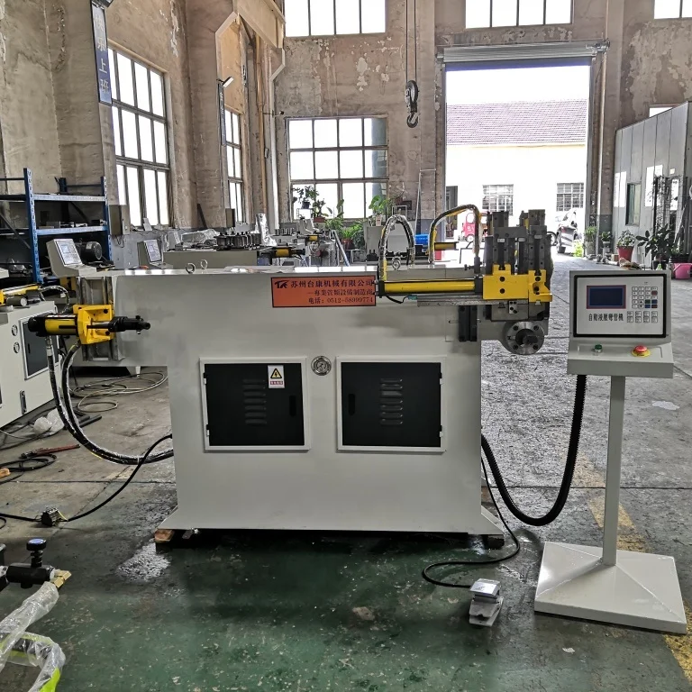 Вертикальный Полуавтоматический гидравлический гибочный станок DW38NC для труб, гибочный станок для арматуры, гибочный станок с U-образным болтом