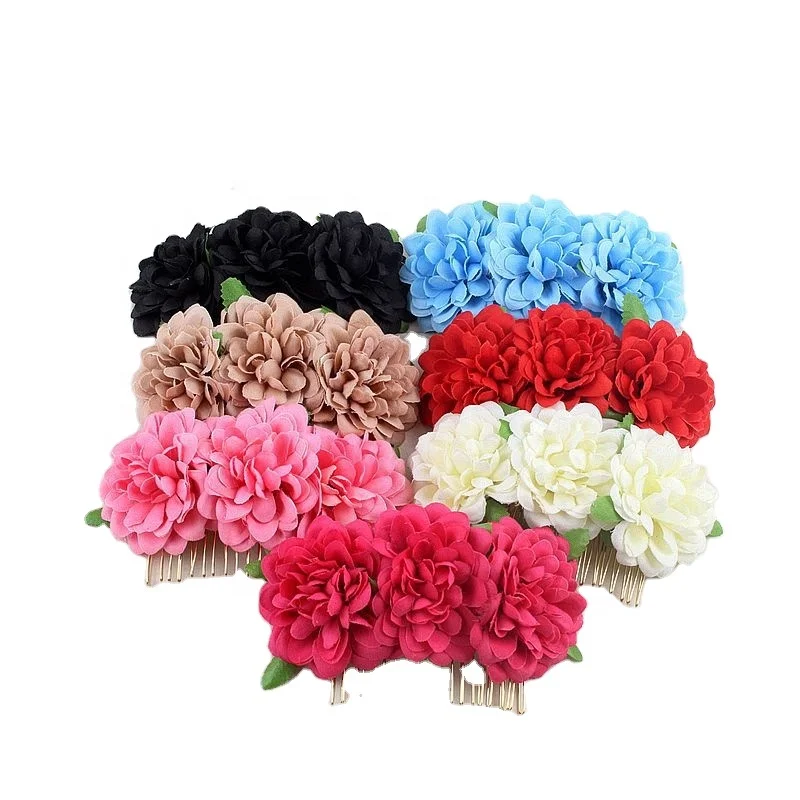 New Bohemian Hairpin Brides Wedding Hair Clips Combs Flower Bridesmaid Headdress DIY Hair Accessories For Women Girls