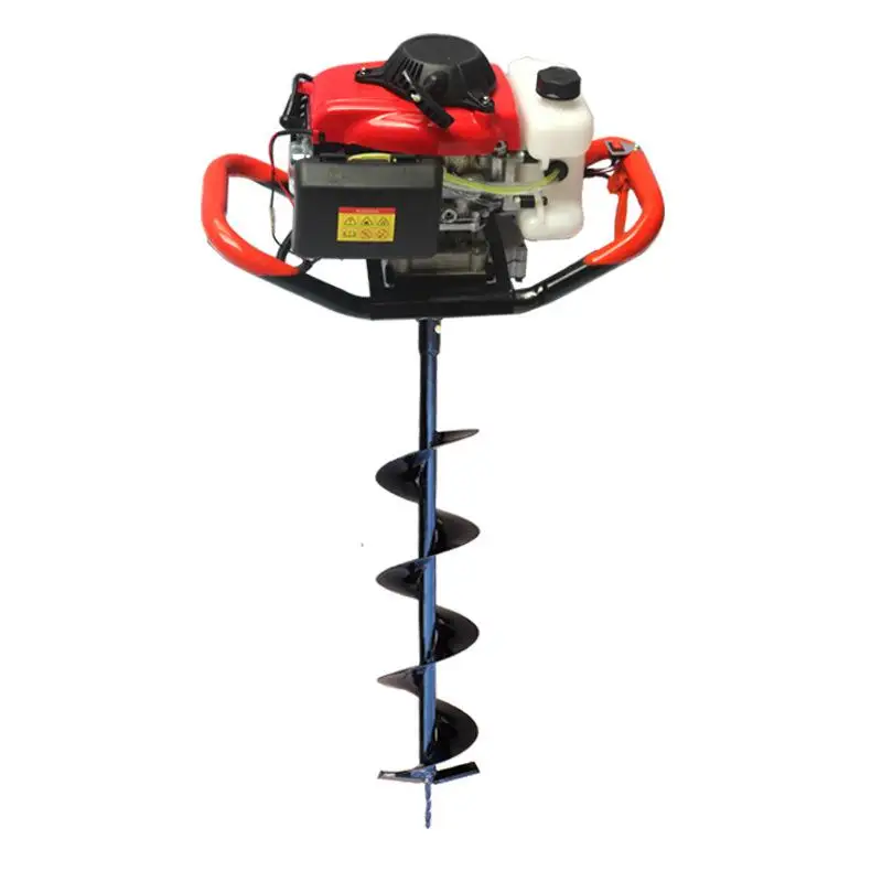 52CC Petrol Post Hole Digger Drill Borer Fence Extension Auger Bits Tree Planting Earth Auger Machine Post Hole Digger