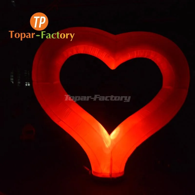 Hot Sale Model Custom-Made Inflatable Cartoon Mascot In Wedding Giant Large Inflatable Heart For Stage Decoration