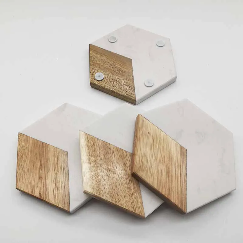 
spacerail marble ball roller coaster marble roller coaster track table mats and coaster set hexagon acacia wood cup mat 