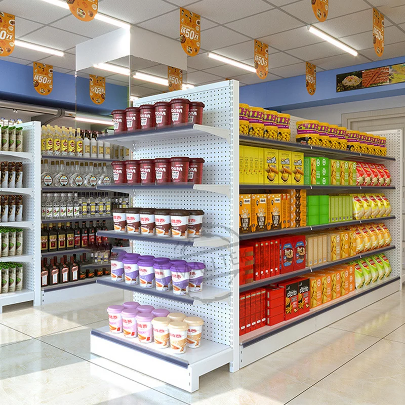 Общий продуктовый магазин 5 слоев гондолы супермаркет полка дисплея