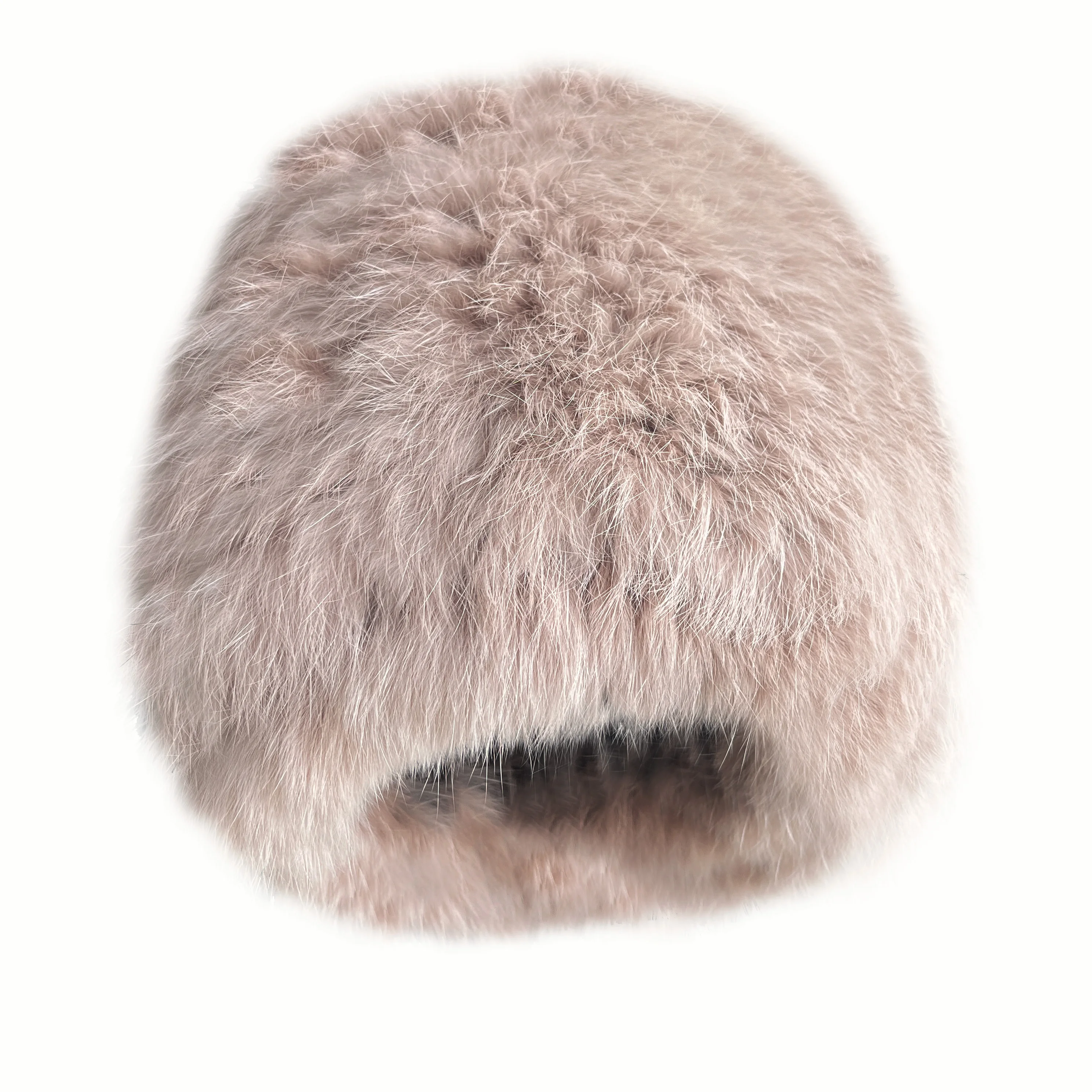 Заводская Поставка Вязаная Зимняя теплая шапка из меха кролика