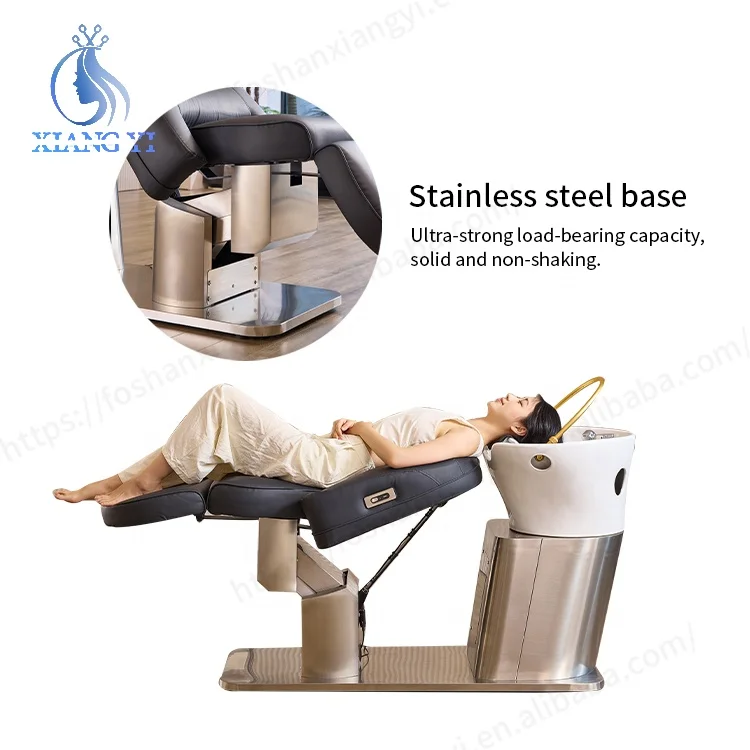 Beauty Salon Electric Lifting Hair Washing Thai Massage Chair Head Spa Shampoo Bed