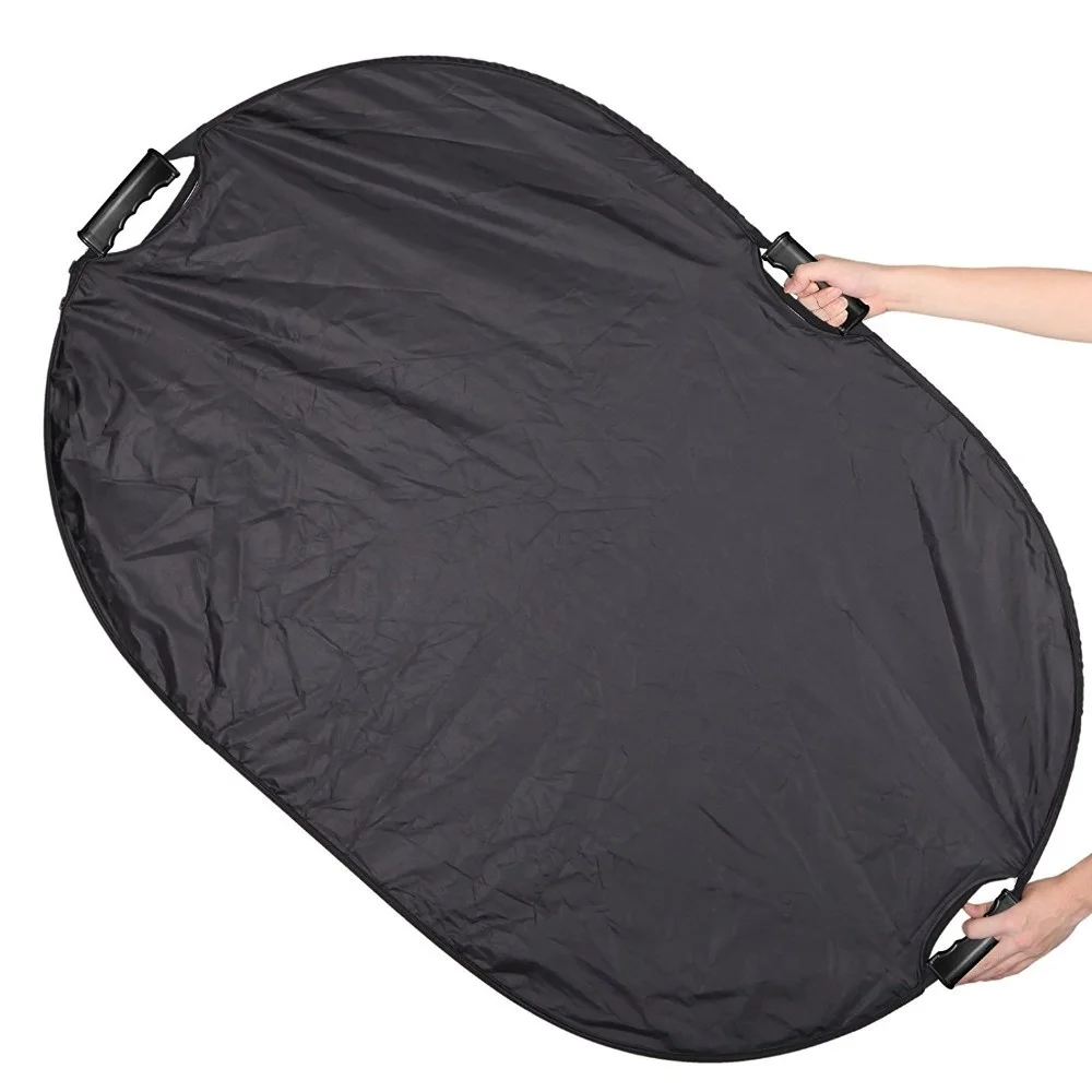 5 in 1 Oval 60X90cm 24inchX36inch Professional Collapsible Multi-Disc Light Reflector with Handles