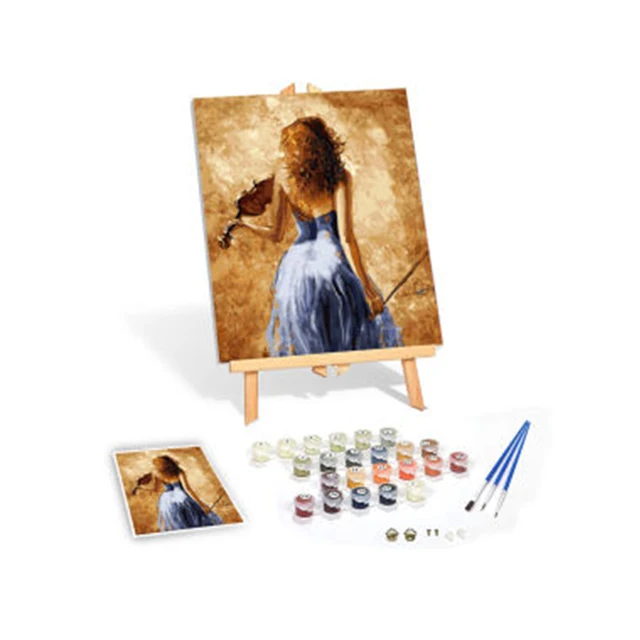 Art Painting-Dropshipping 100% acrylic oil girl painting by numbers- RTS