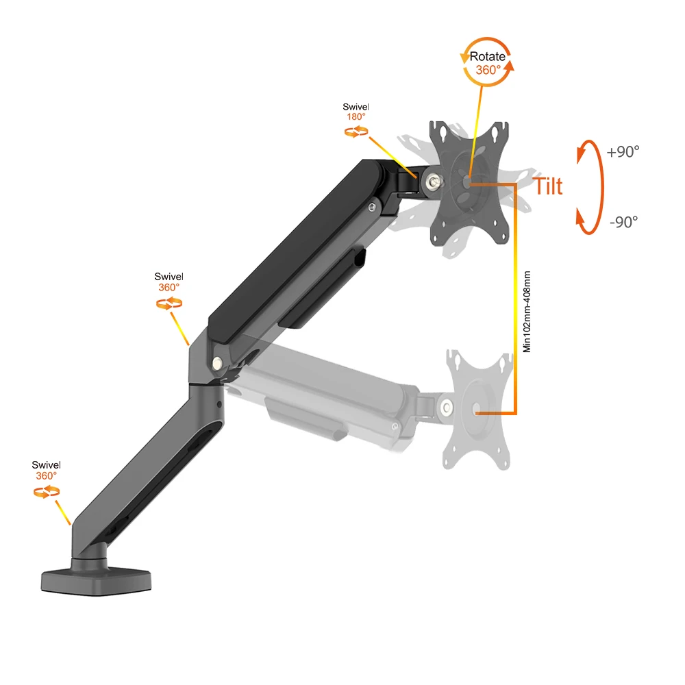 CHARMOUNT эргономичный настольный монитор с