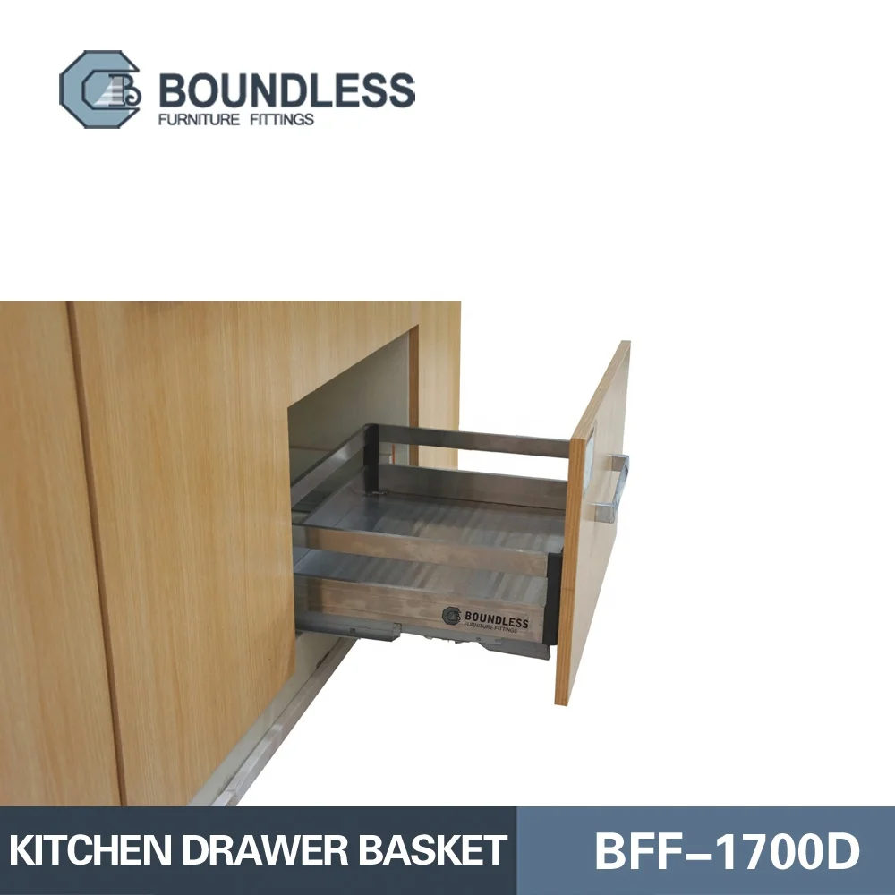 Kitchen cabinet Stainless Steel Pull-out basket Storage basket Organizer Kitchen fittings