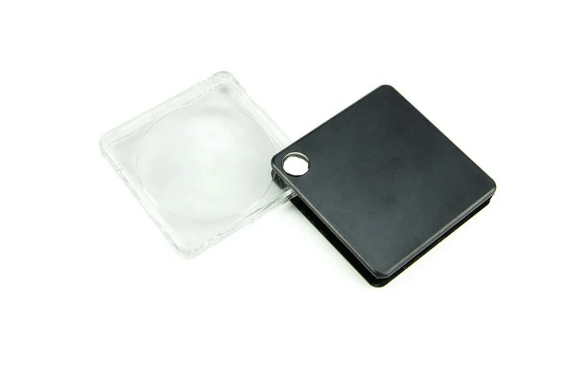 3x convenient ABS high-definition acrylic square lens magnifying glass MG85033