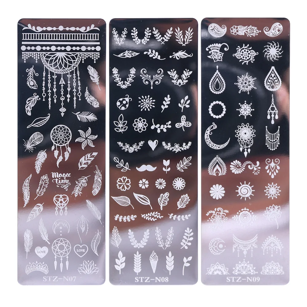 Hot Selling Rectangle Stamping Plate Stamping Image Plate Nail Art Stamp Plate