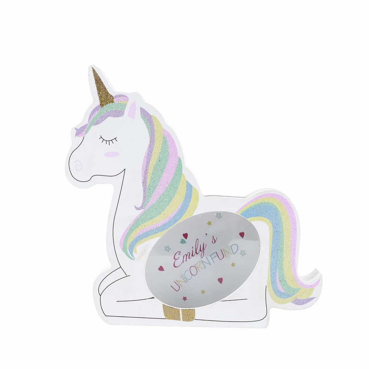 Wooden Can Withdrawing Transparent Money Can Coin Saving Box Unicorn Bank Storage