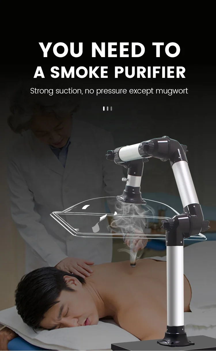 200W Laminar Air Flow Hair Salon Smoke Collector Air Flow Purifier Dust Extraction Exhaust Moxibustion Fume Extractor