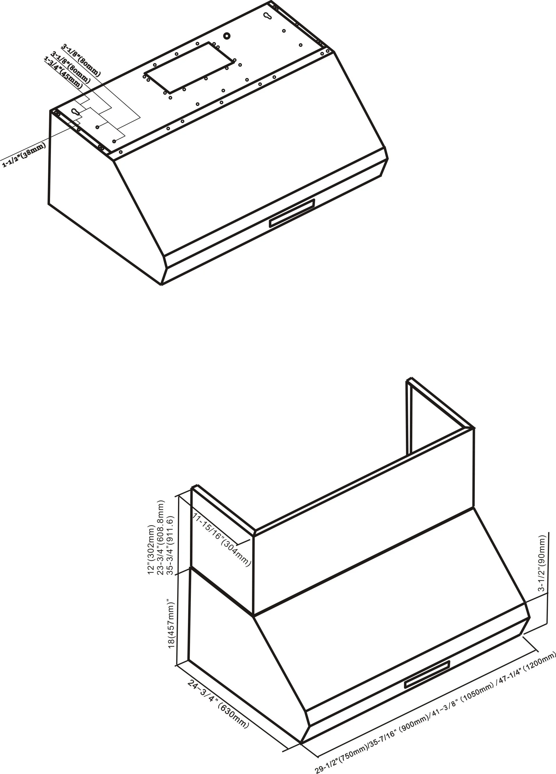 high end quality kitchen appliance range hoods under cabinet cooker hood
