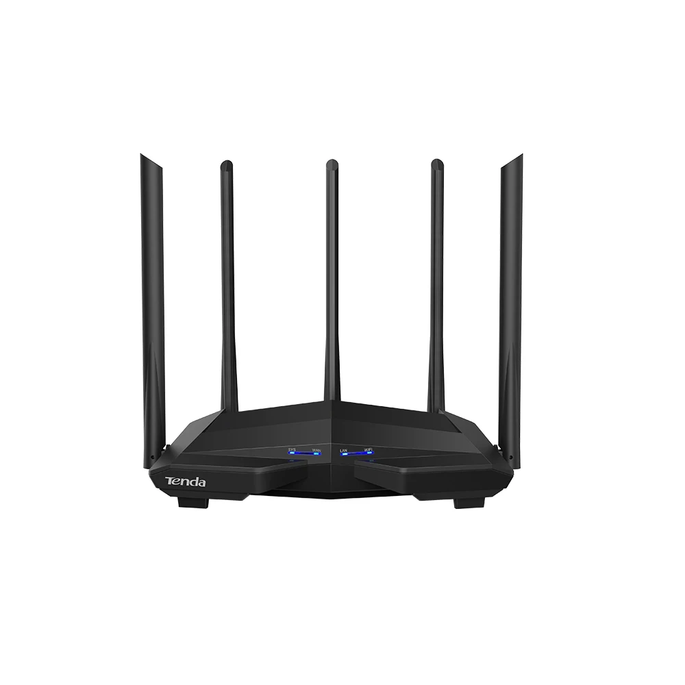 Tenda AC11 Gigabit Wifi Router 1200Mbps Wifi Repeater Dual band 2.4G/5G 1 WAN+3 LAN Gigabit Ports 5*6 dbi Gain Antenna 1GHz CPU