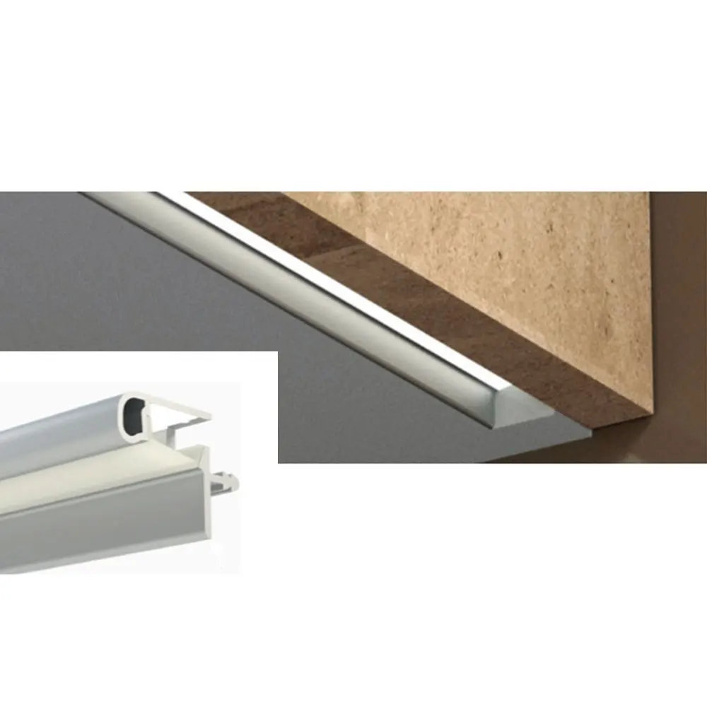 Handleless Gola Profile Kitchen Cabinets Crossbar Aluminum Channel Profile Aluminum Gola Profile For Air Cabinet Kitchen Base