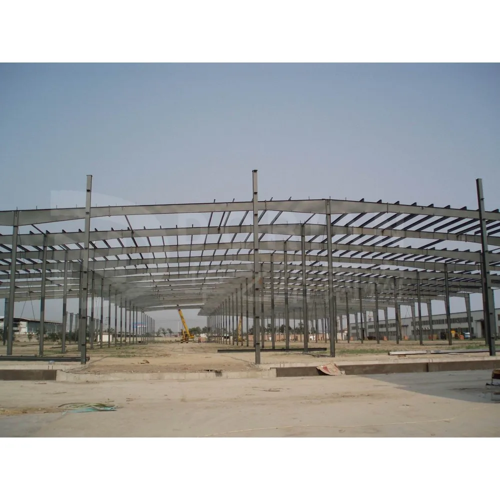 50 x 120 Prefabricated Metal Building Prefab Steel Structure Scrap Warehouse With Living Quarters