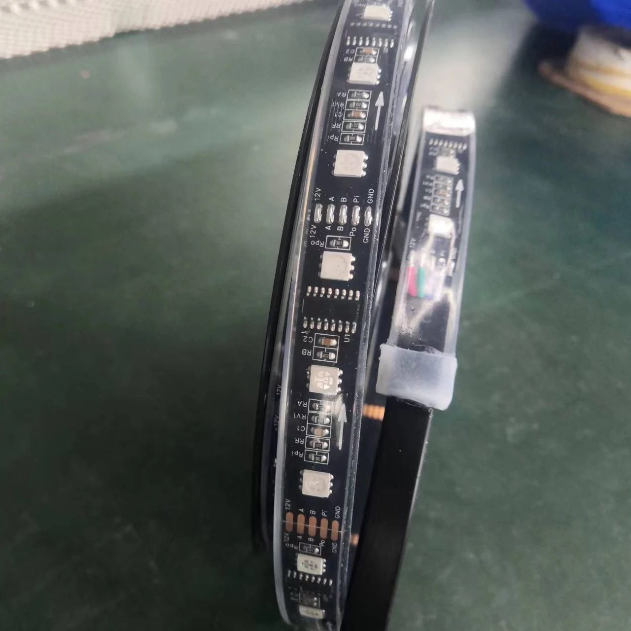 DC 24V 12V ucs512 smd 5050 60 leds rgb dmx 512 16.4ft 300leds IP20 IP65 IP67 IP68 color change flexible dmx rgb led strip