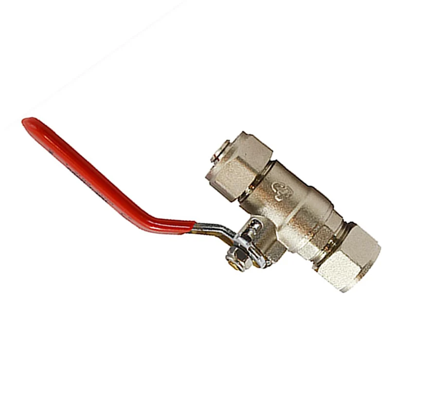 Double ferrule-type compression joint HPB59-3 DN20-50 brass ball valve for water system