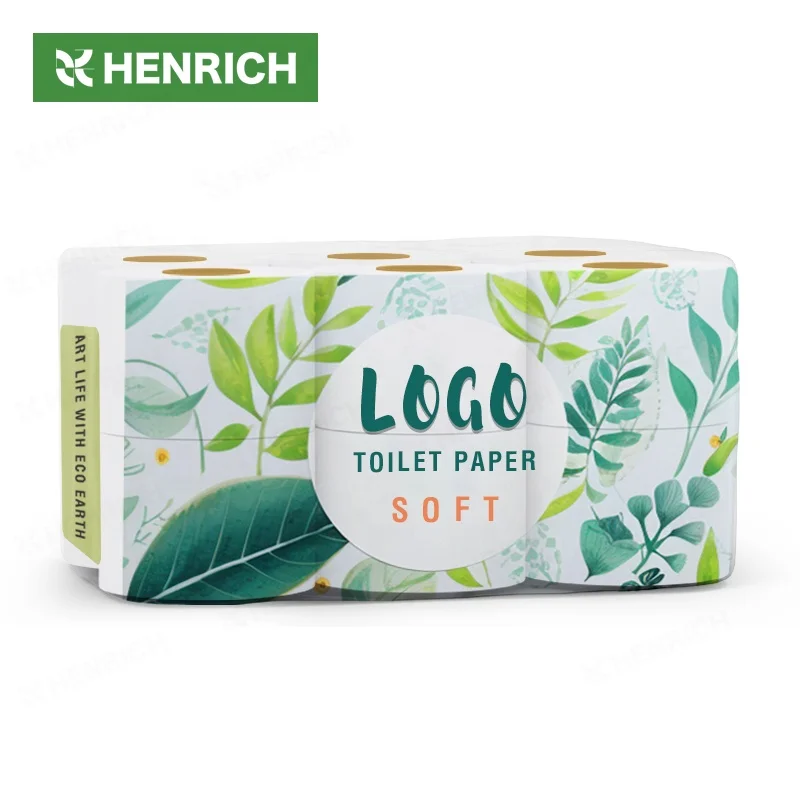 New Products 1ply 2ply 3ply 90 Rolls 15gsm Toilet Tissues White Custom Logo Cores Toilet Paper For Bathroom Use