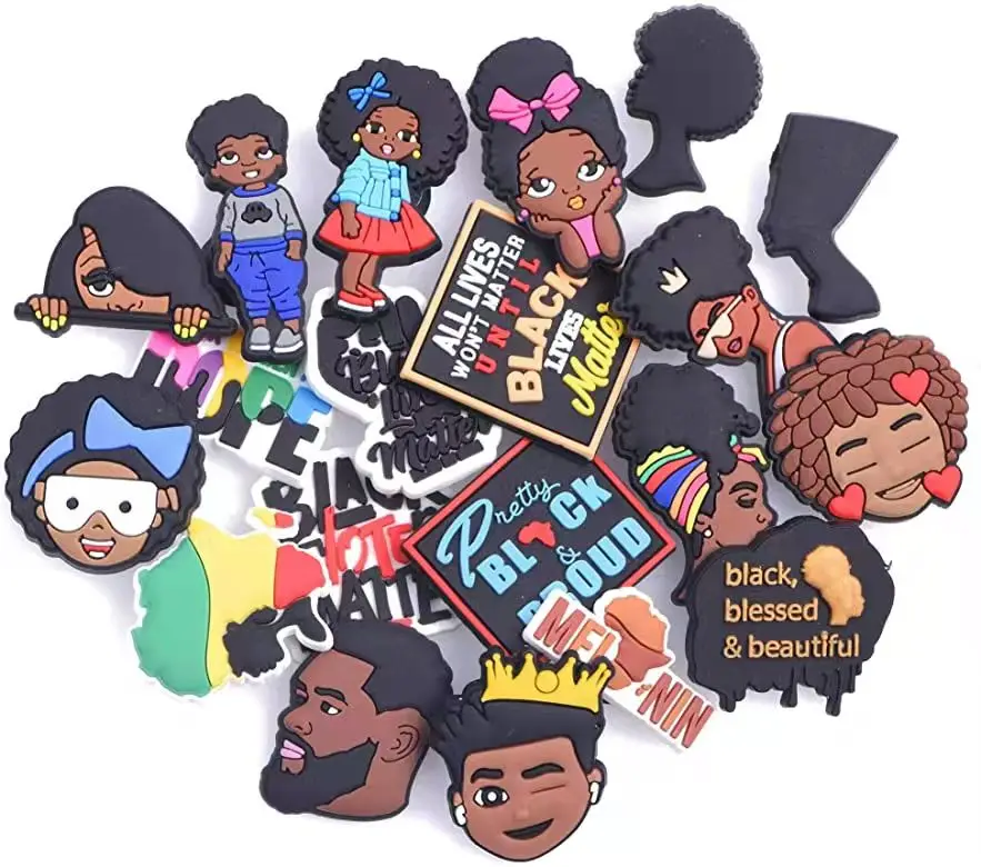 Wholesale 2022 New Custom Logo PVC Rubber Clog Shoe Decorations Accessory Shoe Charms For Clog Charms