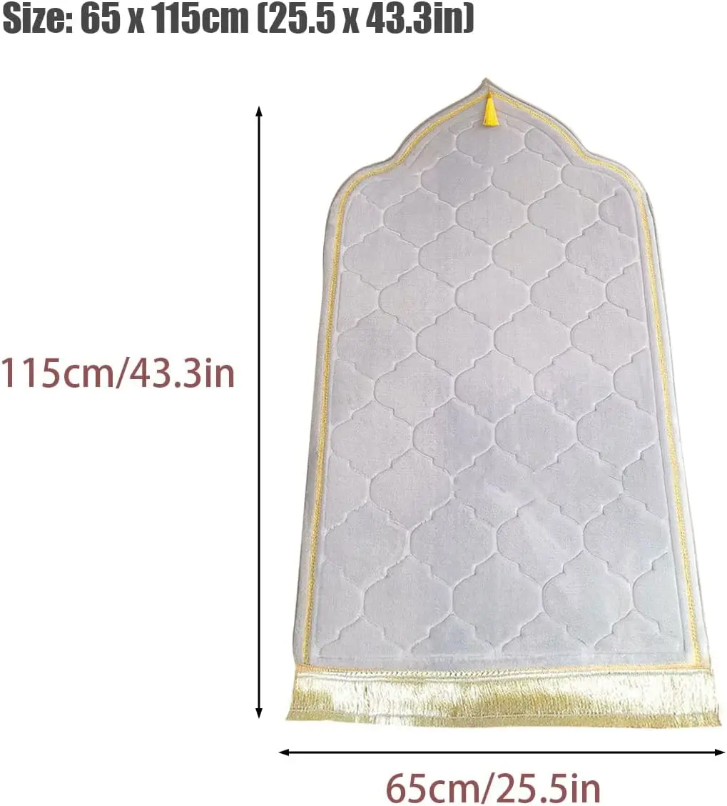 Thick Soft Flannel Muslim Prayer Rug Prayer Mat Islamic Turkish Praying Rug Carpet
