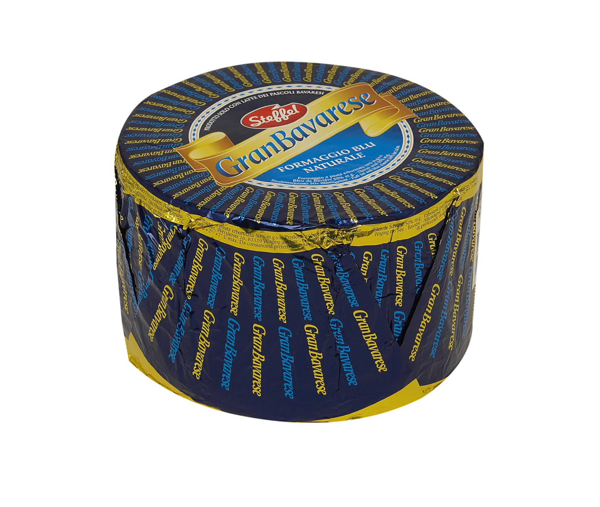 Zarpellon Brand 41C320G Healthy Natural Milk Ready To Eat Ripened Cheese Gran Bavarese Rotondo 2.3 Kg Semi Hard Cheese