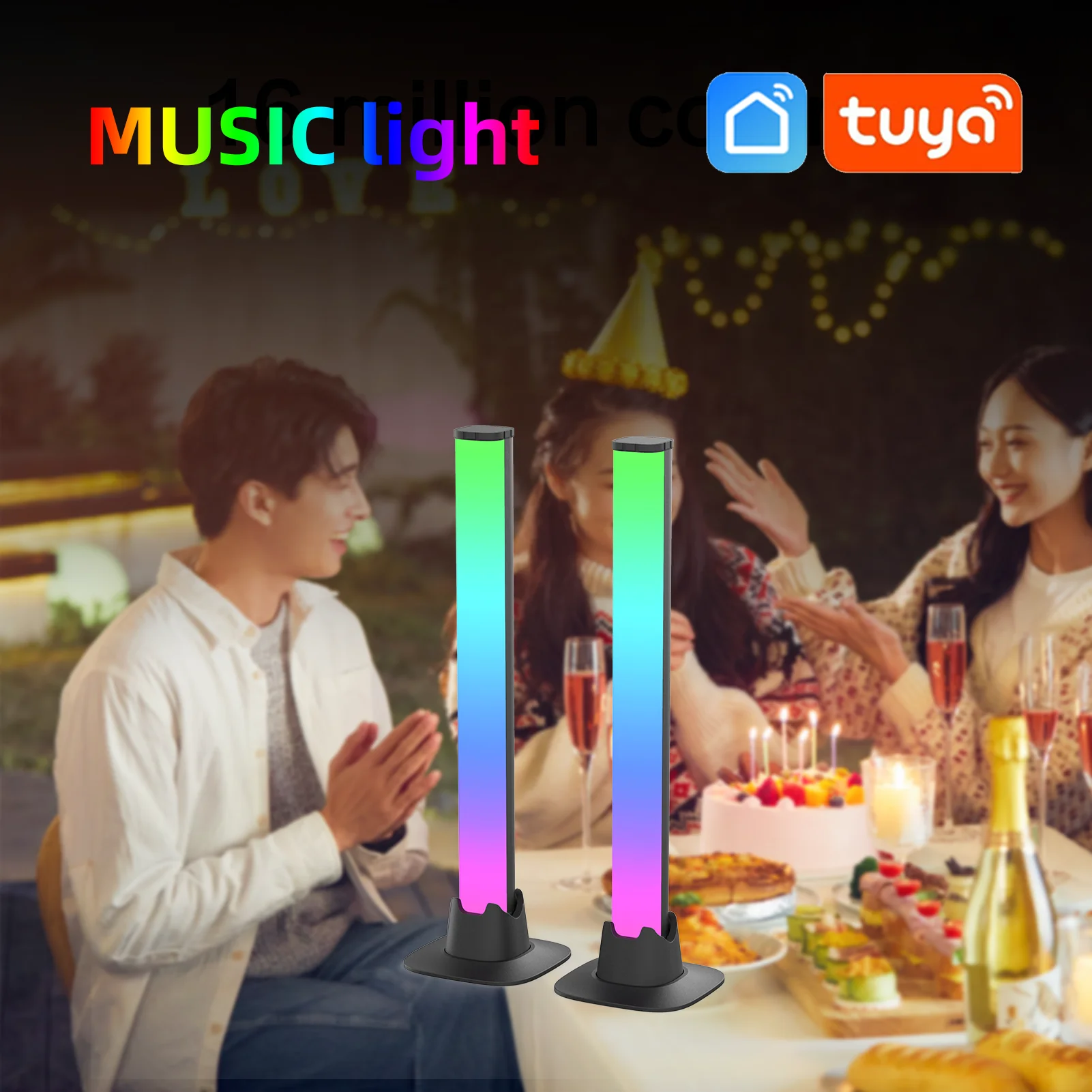 2022 Hot New Desktop Interior Atmosphere Lamp Voice-activated Pickup Music Sensor Rhythm Stage Dj Mini Computer Ambient Light