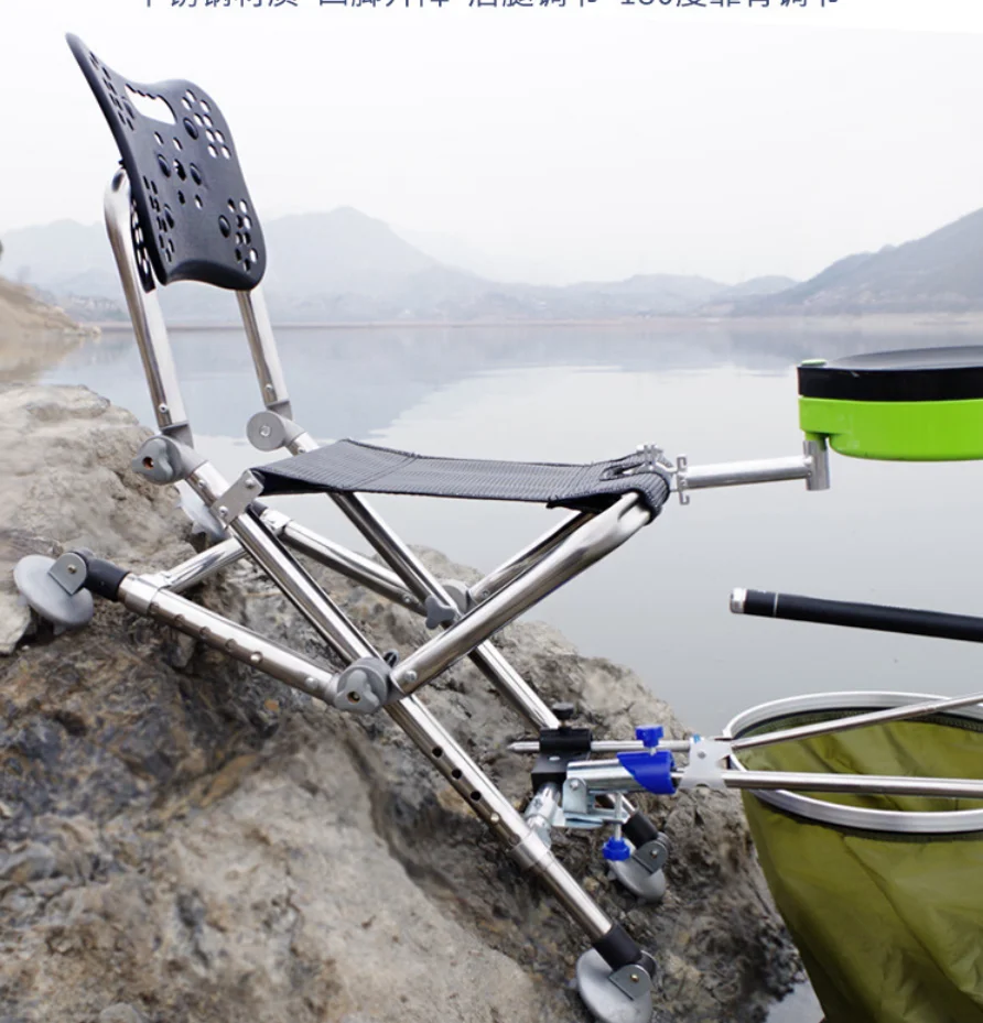 Multi-functional fishing chair foldable stong load-bearing camping fishing chair carp fishing chairs