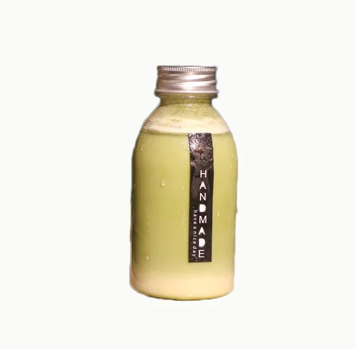 wholesale empty bpa free metal cap oval square plastic disposable juice bottle draw cap juice bottle