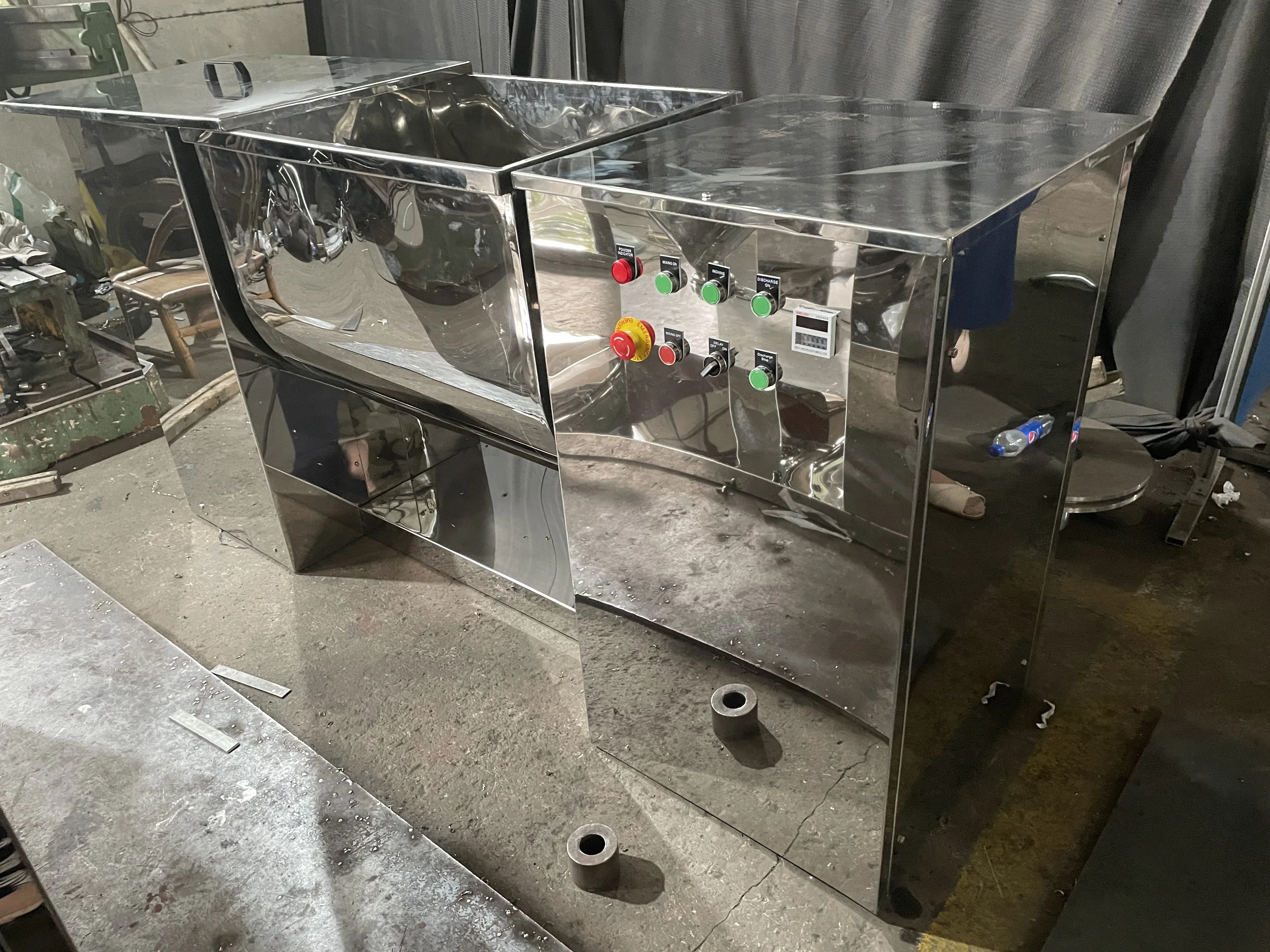 CH-200 Single Paddle Chicken seasoning Powder Mixing Equipment/Trough Shaped Mixer