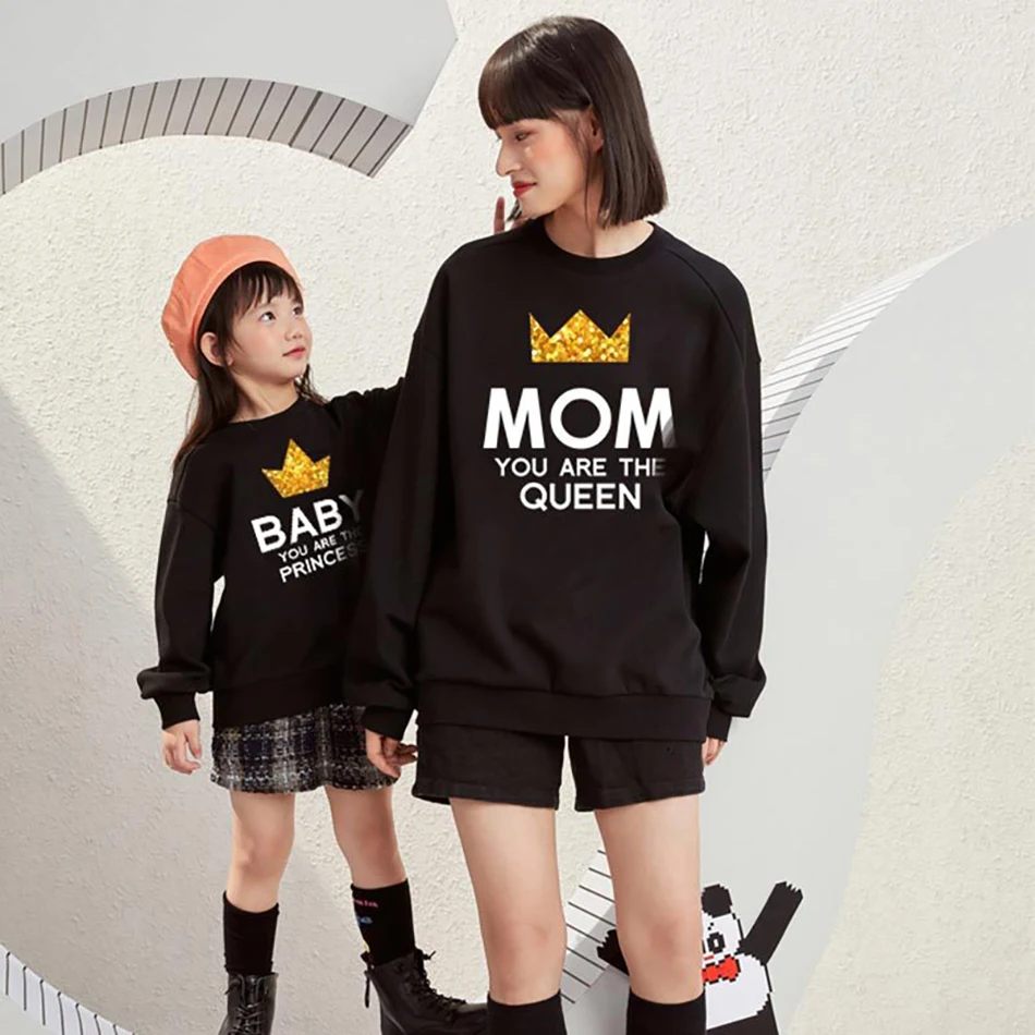  Drop Free Shipping Family Tshirts Mommy and Daughter Son T-shirt Look Matching Mom Clothes Boys