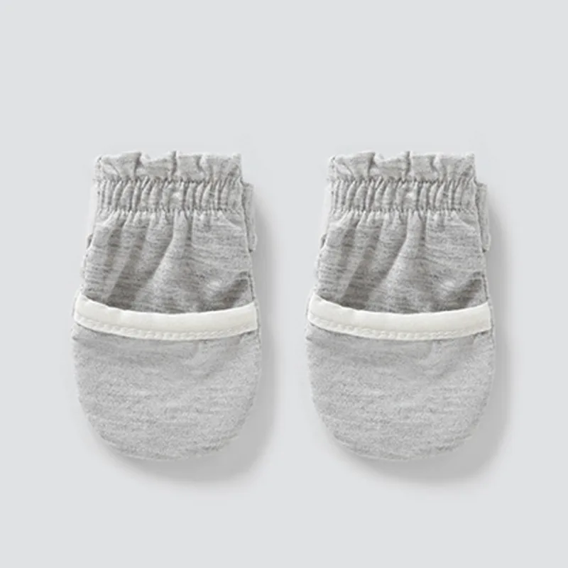 100% Cotton bamboo Breathable Baby No Scratch Mittens Stay On Toddler Infant Gloves for Boys Girls Newborn 0- 12 M